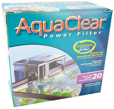 Aquaclear Power Filter 20 For 5 To To 20 Gallon Aquariums