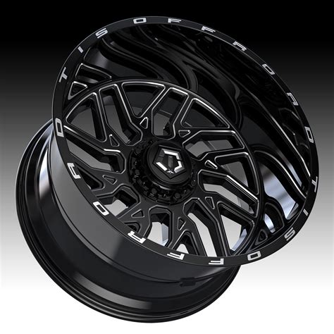 Tis Wheels 544bm Gloss Black Milled Custom Wheels Rims 544bm Tis