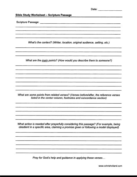 Bible Study Worksheets Cchrisholland Bible Worksheets Pdf — Db