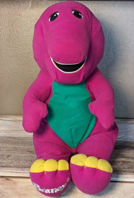 Vintage 1992 Barney Playskool Talking 18 Plush Toy Dinosaur 1599