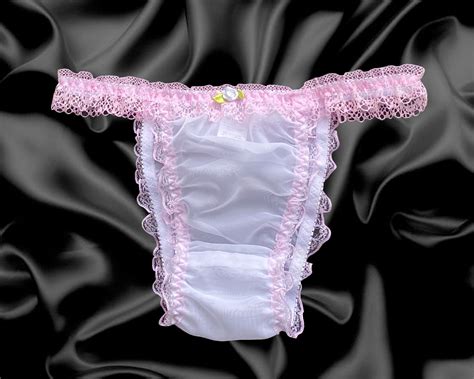 lacy frilly sheer nylon ruffle knickers panties sheer nylon panties kleidung and accessoires