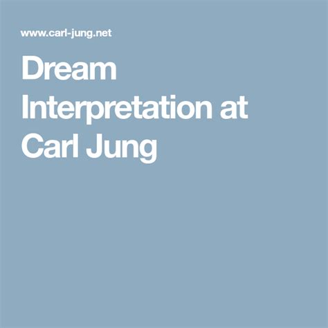 Dream Interpretation At Carl Jung Dream Interpretation