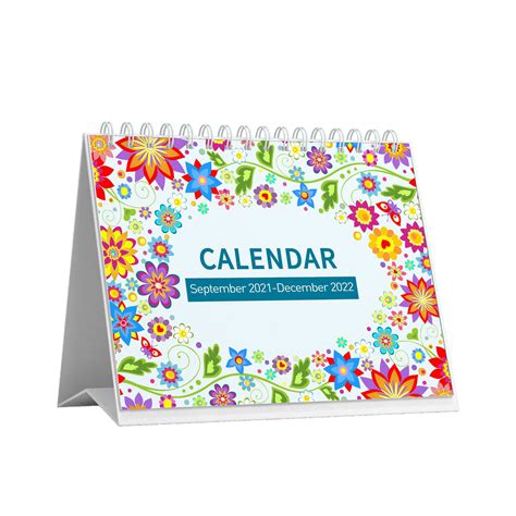 Desk Calendar 2021 2022standing Flip 2021 2022 Desktop Calendar With