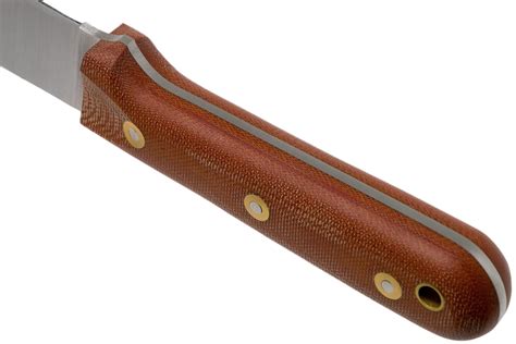 Lt Wright Genesis Flat Grind A2 Matte Natural Micarta Leather Sheath