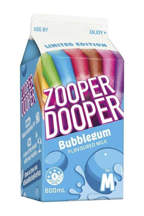 Zooper Dooper Ice Blocks Now Come In Milk Form With Three Flavours To