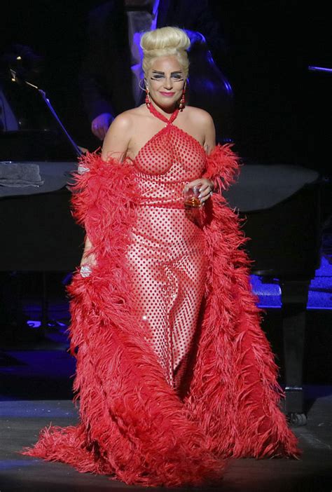 Lady Gaga Goes Braless For Vancouver Jazz Festival Performance