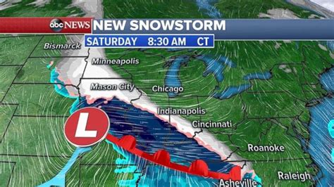 13 States From Dakotas To North Carolina On Alert For Heavy Snow Abc News
