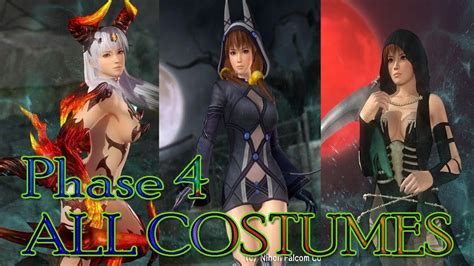 Dead Or Alive 5 Last Round All Phase 4 Costumes Victory Poses Youtube