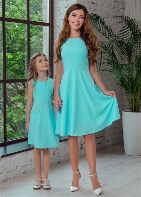 Mommy And Me Mint Dresses Mother And Daughter Dresses Etsy