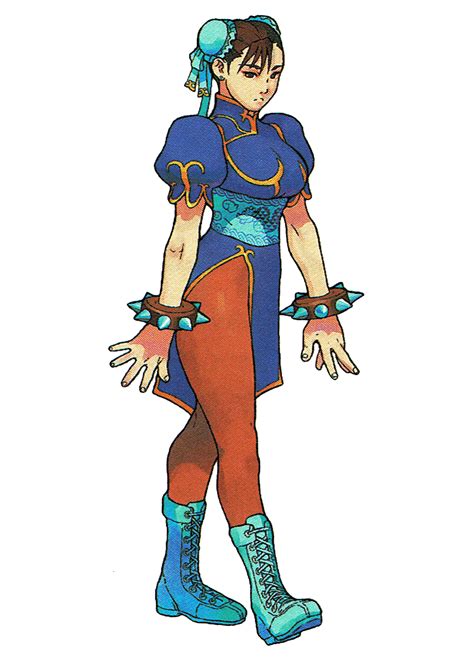 The Video Game Art Archive Chun Li From Street Fighter Ex Plus Alpha