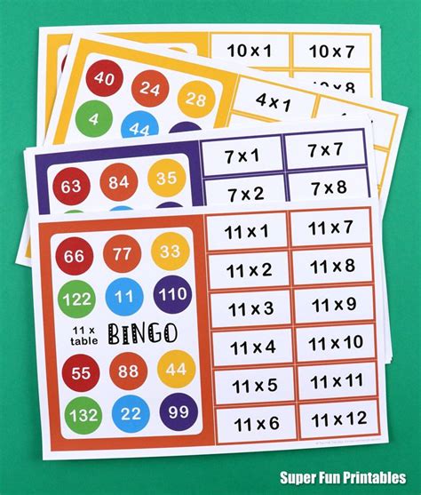 Multiplication Bingo For One The Craft Train Multiplication Bingo