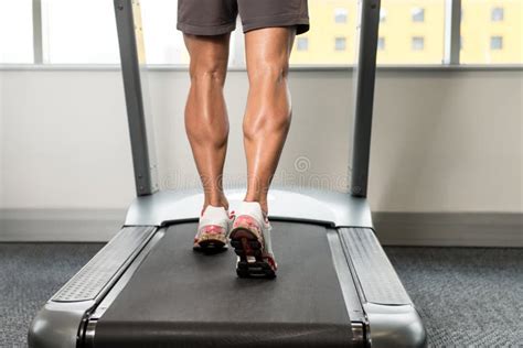 Close Up Exercising On A Treadmill Stock Image Image Of Exercise Healthy