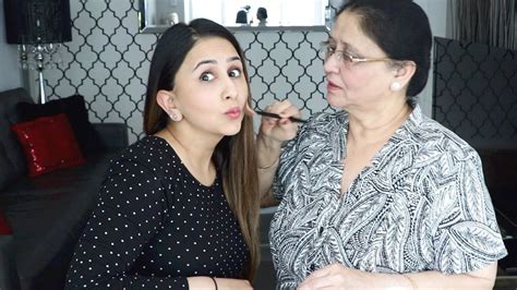 my punjabi mom does my makeup youtube