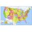 36x60 United States Classic Laminated Wall Map Poster  Walmartcom