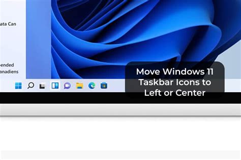 Move Windows 11 Taskbar Icons To Left Or Center Mashtips