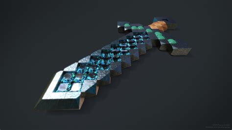 Diamond Sword Render 1 : Minecraft