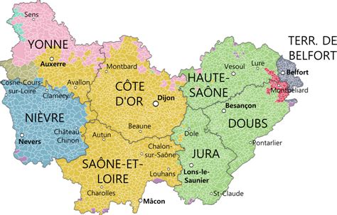 A Guide To The Departments Of Bourgogne Franche Comté New Regions