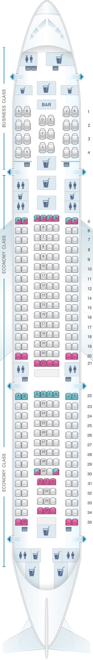 Seat Map Turkish Airlines Airbus A330 200 Seatmaestro