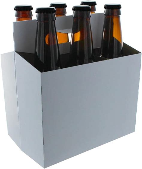 6 Pack Cardboard Beer Bottle Carrier For 12 Ounce Bottles