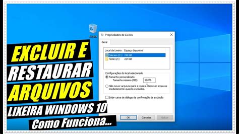Excluir E Restaurar Arquivos Da Lixeira Do Sistema Windows Entenda