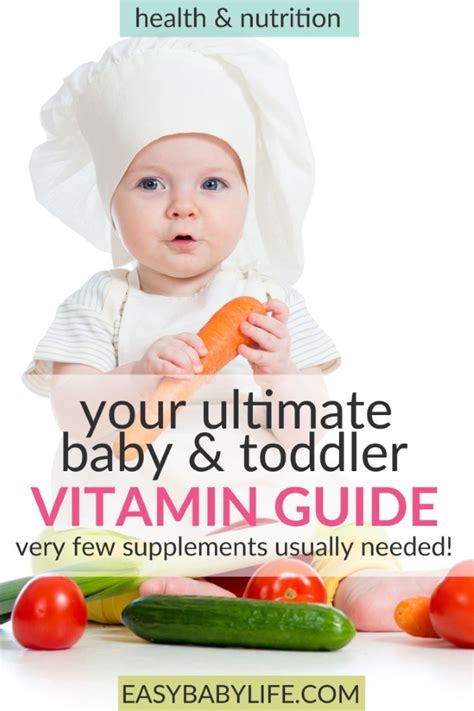 Toddler And Baby Vitamin Guidelines Few Supplements Needed
