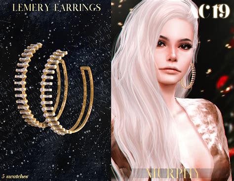 Lemery Earrings Ac 2019 Day 4 Murphy X Bradford X Noctis The Sims