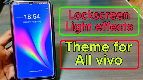 lockscreen light effects  theme   vivo mobile youtube