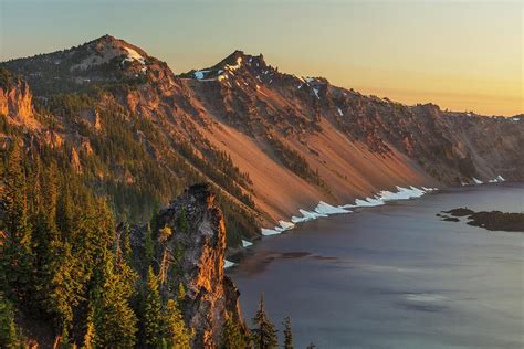Sunrise At Crater Lake National Park Photograph By Chuck Haney Fine