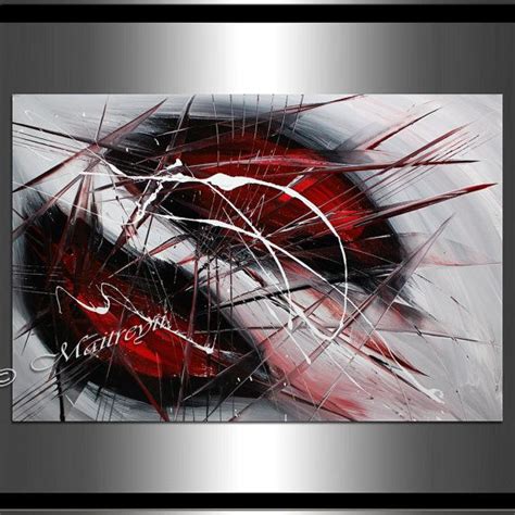 Red Black Art Wall Art Painting Oil Painting Wall Decor Home Decor