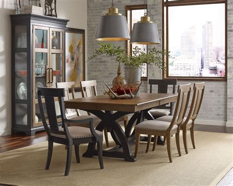 Stone Ridge Extendable Rectangular Trestle Dining Room Set from Kincaid