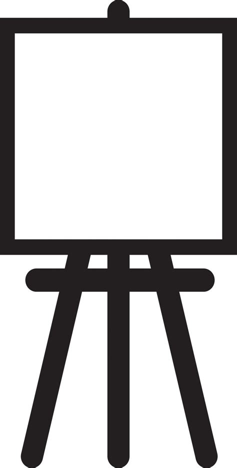 1) take the canvas and turn it face down so that the back of the canvas is facing you. Clip Art Easel - ClipArt Best