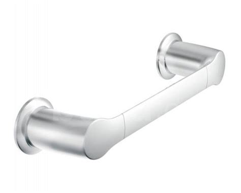 Towel bar offers clean lines and a simple profile that contributes to the sleek, uncluttered look of a contemporary home. YB2486CH : Moen Method Hand Towel Bar, 9", Chrome | Build.ca