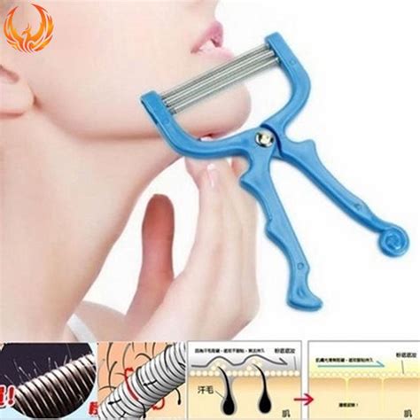 buy facial hair remover tool face beauty 3 spring threading removal epilator at affordable