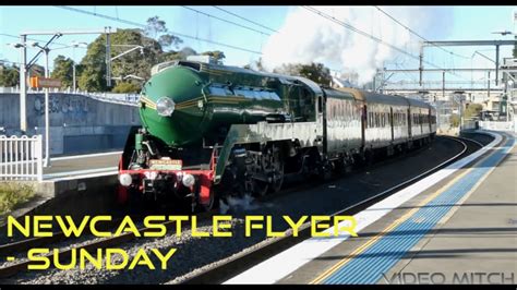Australian Trains Newcastle Flyer Through North Strathfield Sunday