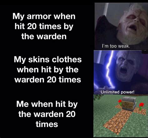 Warden Meme R MinecraftMemes
