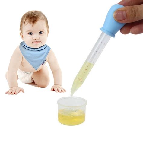 5ml Baby Medicine Dropper Children Clear Silicone Plastic Liquid Food