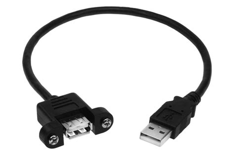 buy usb a male to a female cable with panel mount online sf cable
