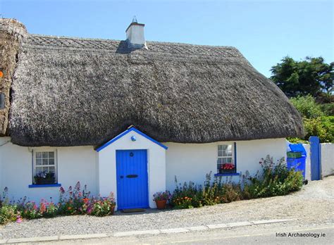 Traditional Thatched Cottages Kilmore Quay Wexford Irish Archaeology
