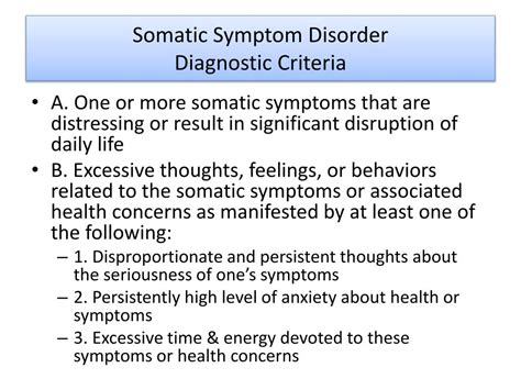 Ppt Somatic Symptoms And Related Disorders Dsm 5 Powerpoint