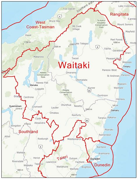 Waitaki Electorate Profile New Zealand Parliament