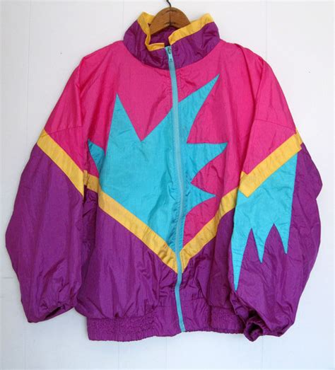 80s Style Windbreaker Jacket Vlrengbr