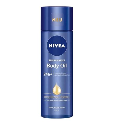 Nivea Body Oil 24h Intensive Care For Dry Skin With Almond Oil 200ml