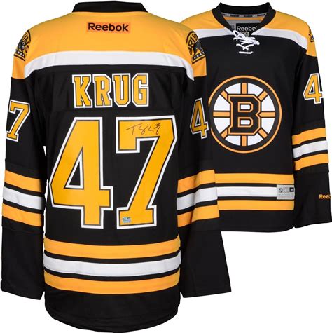 Torey Krug Signed Autographed Boston Bruins Hockey Jersey Fanatics Coa