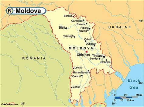 Moldova Political Map By From Worlds Largest Map