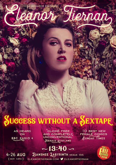Eleanor Tiernan Success Without A Sex Tape Comedy Poster Awards 2018