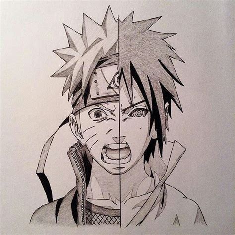 Desenho Naruto E Sasuke Naruto Naruto E Sasuke Desenho Arte Naruto