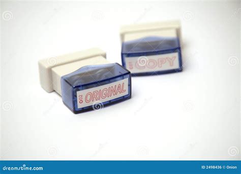 Original And Copy Stamps Royalty Free Stock Image Image 2498436