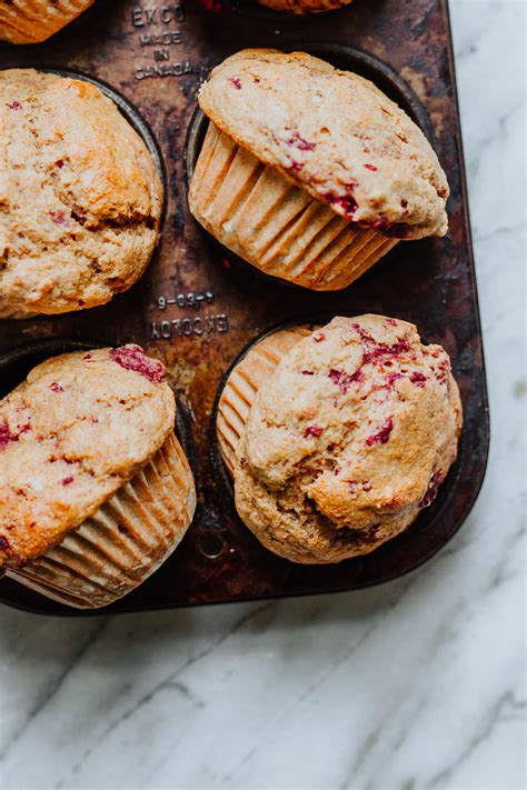 Buttermilk Muffins With Raspberries Baked