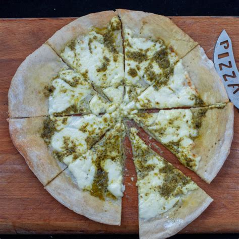 Traditional Italian White Pizza With Pesto Your Guardian Chef