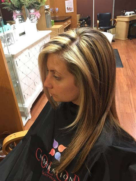 Blonde Highlights And Lowlights With Dark Underneath Highlights And
